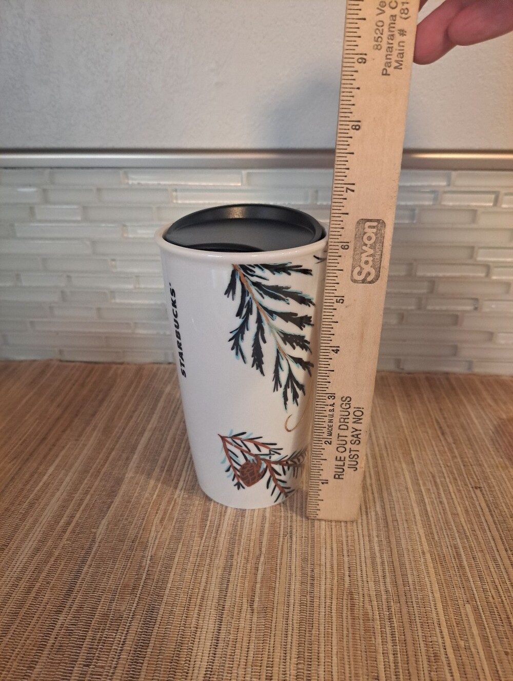 Starbucks Washington Evergreen State Ceramic Travel Tumbler Mug 12 oz - Picture 2 of 7
